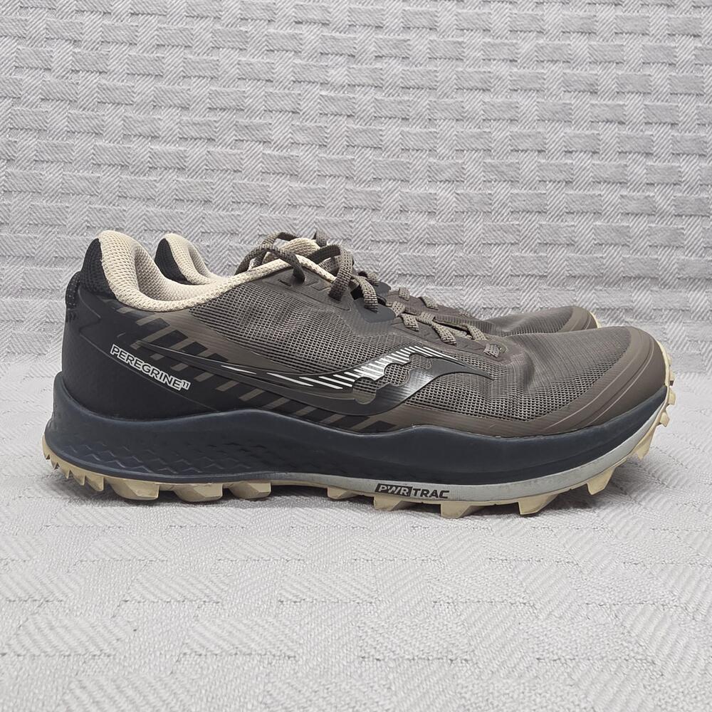 Saucony Peregrine 11 Brown Mens Size 9 Trail Running Shoes PWRTRAC Cushioned